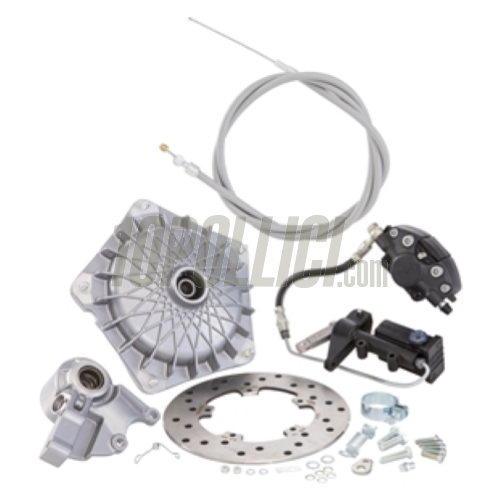 Freno a disco anteriore GRIMECA Classic NT  per Vespa PK50, 125, XL, XL2, PX125-150-200E, `98, MY, `11, T5, con perno Ø 20mm