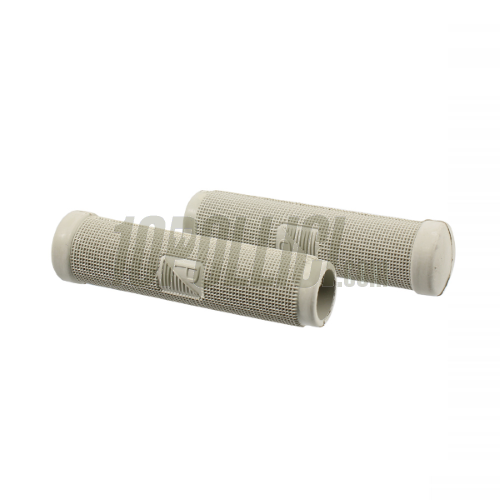 Grips PIAGGIO "Faro Basso" Vespa  - gravel grey RAL 7032, squared PIAGGIO, Ø 22 mm, l 125 mm