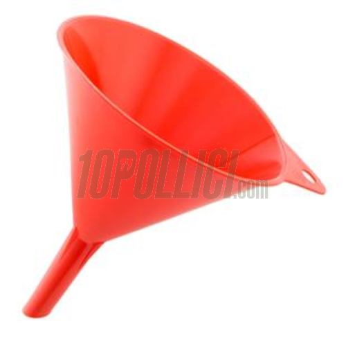 Funnel HÜNERSDORFF oil and fuel pouring - red, Ø 164 mm