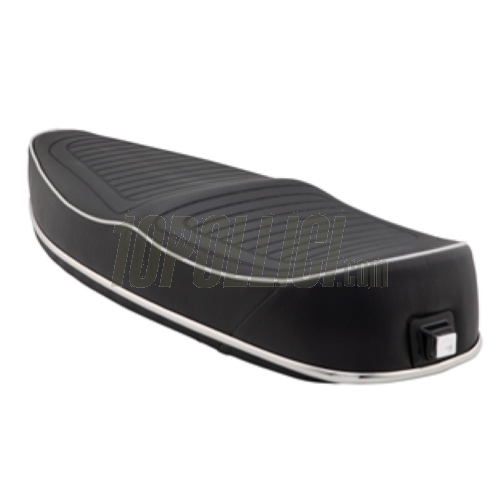 Sport Seat SIP "Sport" for Vespa PX, GT, Super, TS, Sprint, also 160 GS, 180 SS, Rally with lower tank - BLACK