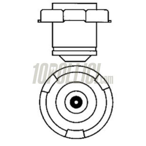 Bulb halogen 12V 15W P26S