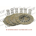 Clutch discs CIF Vespa 125 VN1T 06001 -> VNA2T 081468, ACMA, 150 VL1-3T, VB1T, VD1-2T, VGL1T 