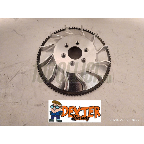 Fan DEXTER RACING for CDI Ignition SIP VAPE with elestart Vespa Largeframe - machined aluminium