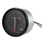 Speedometer SIP Vespa PX 125, 150, 200, black ring