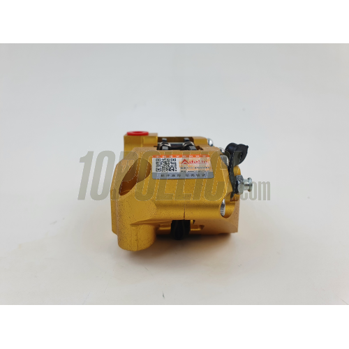 Radial brake caliper ADELIN, 4 pistons, distance between holes 82mm, gold