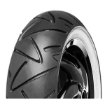 Tyre CONTINENTAL CONTITWIST whitewall, 130/70-12" 62P, TL M/C reinforced