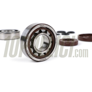 Kit cuscinetti e paraolio per albero motore -BGM ORIGINAL- Vespa V50, PV125, ET3, PK50, PK80, PK125 - 1x 6303 + 1x NU204 - compresi O-Ring 