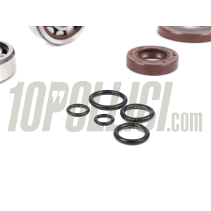 Kit cuscinetti e paraolio per albero motore -BGM ORIGINAL- Vespa V50, PV125, ET3, PK50, PK80, PK125 - 1x 6303 + 1x NU204 - compresi O-Ring 