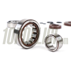 Kit cuscinetti e paraolio per albero motore -BGM ORIGINAL- Vespa V50, PV125, ET3, PK50, PK80, PK125 - 1x 6303 + 1x NU204 - compresi O-Ring 