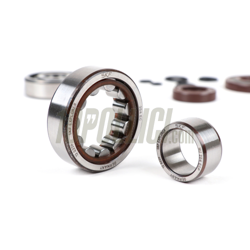 Kit cuscinetti e paraolio per albero motore -BGM ORIGINAL- Vespa V50, PV125, ET3, PK50, PK80, PK125 - 1x 6303 + 1x NU204 - compresi O-Ring 