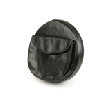 Spare wheel cover for 2.75-9/3.00-10" tyres, artificial leather, black, with bag