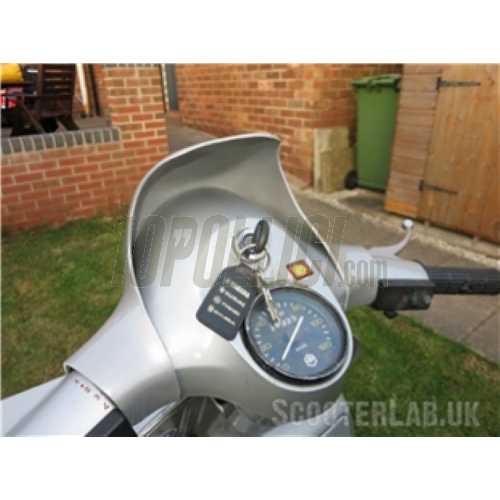 Wind shield SLUK Sport Vespa PE, PX 1^ - silver