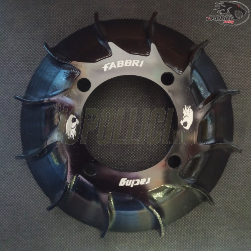Fan FABBRI RACING for CDI Ignition POLINI, aluminium mfs, black anodised, Vespa Smallframe