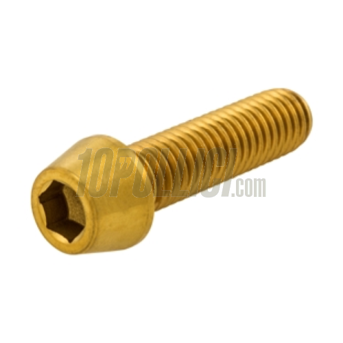 Vite M8x30 esagonale interno, titanio, oro anodizzato