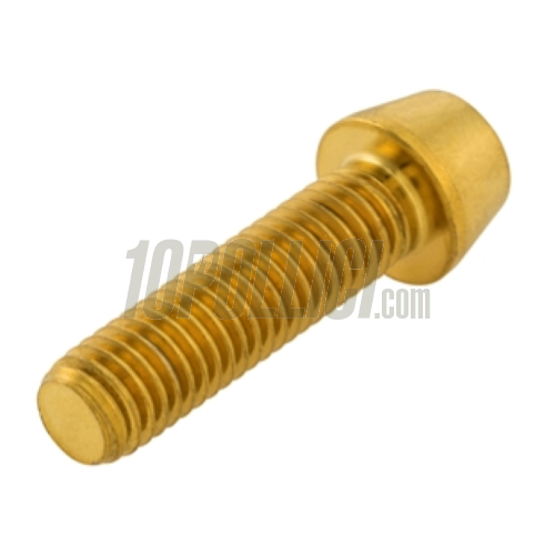 Vite M8x30 esagonale interno, titanio, oro anodizzato