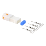 Wiring plug male for SIP speedometer rev counter, 4 pins