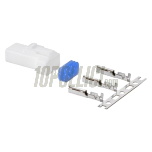 Wiring plug female for SIP speedometer rev counter, 3 pins
