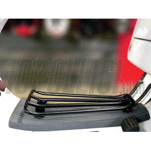 Luggage carrier for legshield floor MOTO NOSTRA Vespa PX, T5 - black