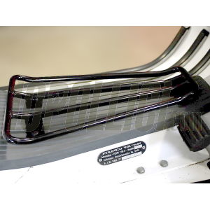 Luggage carrier for legshield floor MOTO NOSTRA Vespa PX, T5 - black