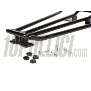 Luggage carrier for legshield floor MOTO NOSTRA Vespa PX, T5 - black