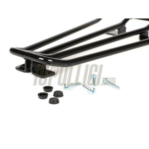 Luggage carrier for legshield floor MOTO NOSTRA Vespa PX, T5 - black