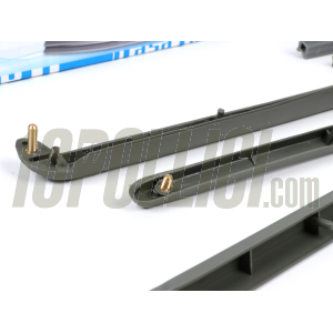Footboard strips complete CASA LAMBRETTA Lambretta LI 3^, LIS, SX, TV 3^ - grey