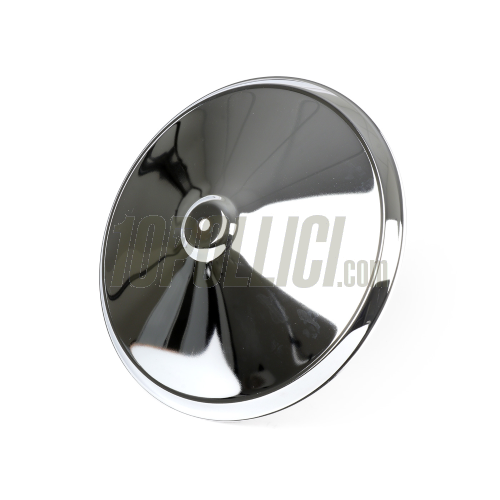 Hug cap "Moon Cap" for open 10" rim Vespa  50, Primavera, ET3, PK GT, Sprint, GL, GS, 180 SS, Sprint V, Rally, TS, PX, PE, Lusso, T5, LML - chromed