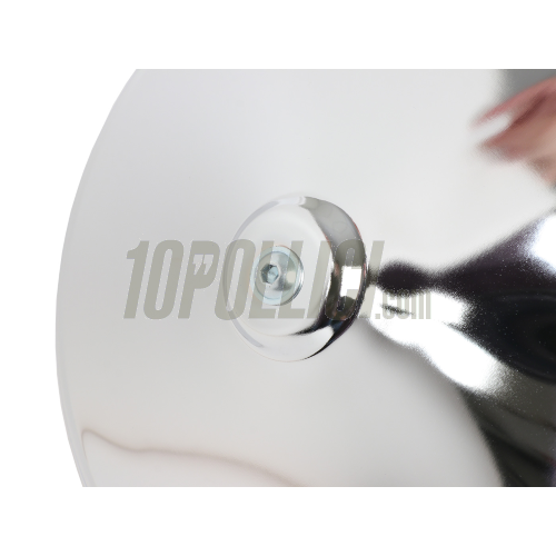 Hug cap "Moon Cap" for open 10" rim Vespa  50, Primavera, ET3, PK GT, Sprint, GL, GS, 180 SS, Sprint V, Rally, TS, PX, PE, Lusso, T5, LML - chromed