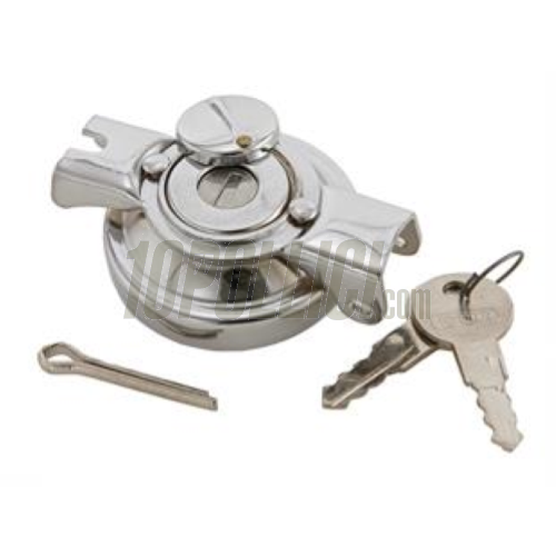 Tank Cap for Vespa 50, 90, 125 Primavera, ET3, PK S, chrome, fold-away, lockable