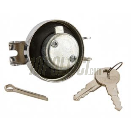 Tank Cap for Vespa 50, 90, 125 Primavera, ET3, PK S, chrome, fold-away, lockable
