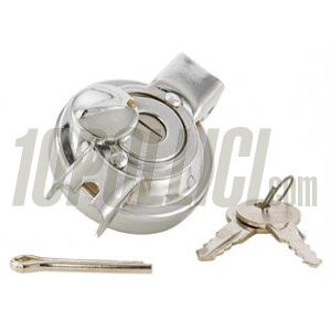 Tank Cap for Vespa 50, 90, 125 Primavera, ET3, PK S, chrome, fold-away, lockable