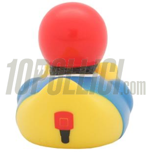 Bathtub rubber duck with scooter