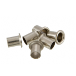 Rivet Kit horn cover 4x5,6 mm for Vespa 150 VBA, VBB1 32070->, GL, GS VS2-5, 160 GS, 180 SS, brass, nickel plated, 6 pcs