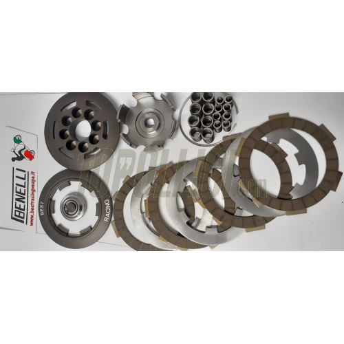 Clutch "BEST RACING" BENELLI 8 plus 8 springs Vespa 50, 90, 125 ET3 Primavera, PK