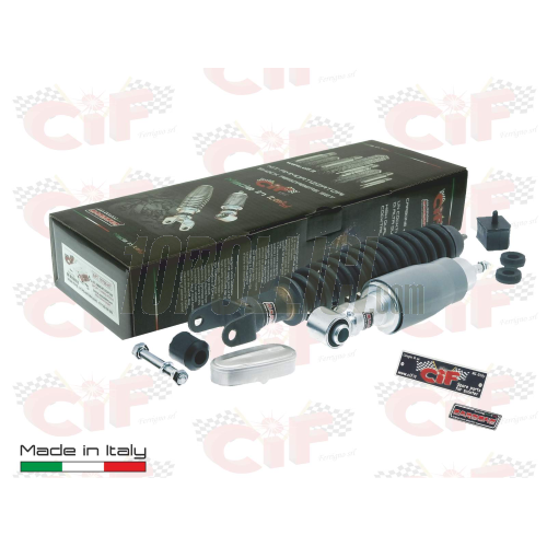 Kit ammortizzatori "per restauratore" CARBONE Vespa 50, 90, 125 - posteriore fosfatato