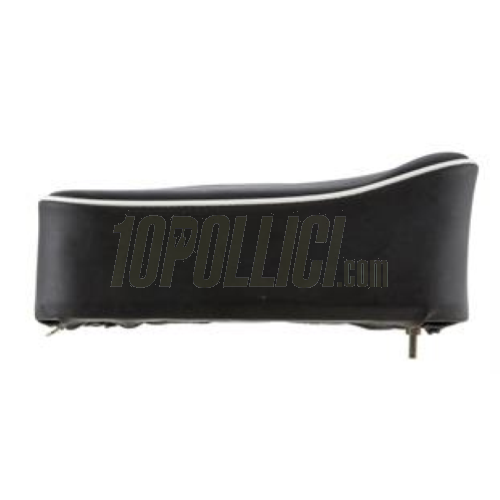 Rear rack baseplate single seat cushion Vespa VNA, VNB, VBA, VBB, GL, Super, PX, PE, black with white welt