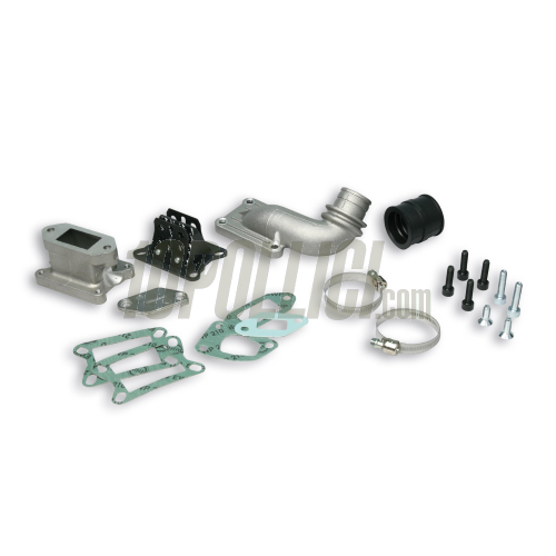 Manifold reed-valve MALOSSI carburetor PHBL 24-25 for kit 136cc Vespa 90, 125 ET3 Primavera