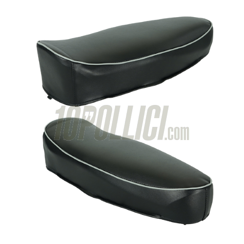 Seat Primavera style for Vespa 50, 90, 125 Primavera, ET3 - black