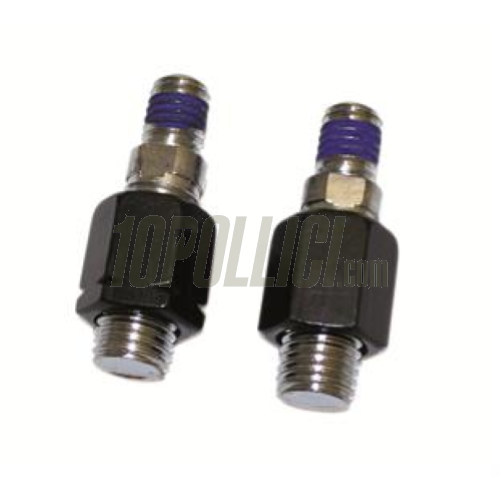 Specchio retrovisore MONTANA, Ø 102mm, nero anodizzato, lunghezza asta 150mm, per Vespa ET, LX, LXV, S, GTS, GTS Super, GTV, GT 60, GT, GT L - DESTRO e SINISTRO