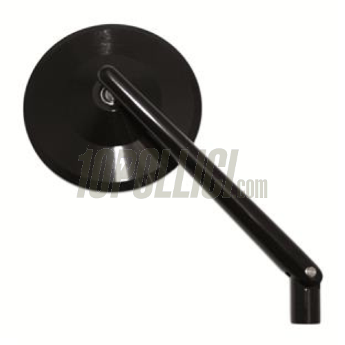 Specchio retrovisore MONTANA, Ø 102mm, nero anodizzato, lunghezza asta 150mm, per Vespa ET, LX, LXV, S, GTS, GTS Super, GTV, GT 60, GT, GT L - DESTRO e SINISTRO