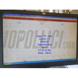 Pistone completo sel. B per cilindro in ghisa EGIG170 per Vespa Smallframe