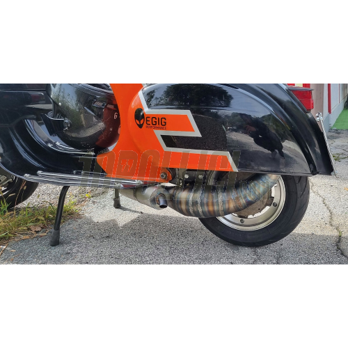 Racing exhaust EGIG PERFORMANCE "Unisex 1,5" Vespa 50, 90, 125 Primavera, ET3, PK