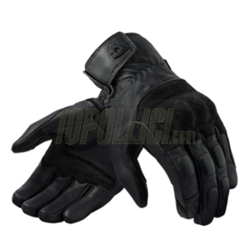 Gloves REVIT Tracker - M - 100% leather, black