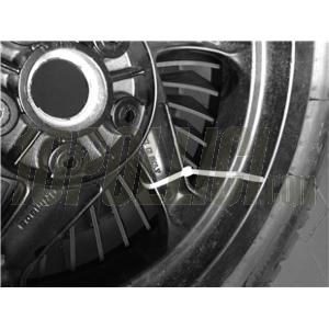Copricerchio AF Parts AEROWHEEL per cerchio 10", per Vespa Classica e LML - nero, in plastica ABS