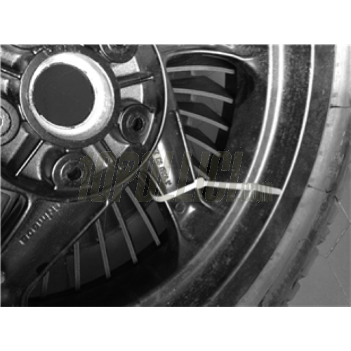 Copricerchio AF Parts AEROWHEEL per cerchio 10", per Vespa Classica e LML - nero, in plastica ABS