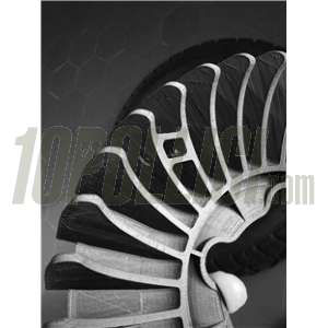 Copricerchio AF Parts AEROWHEEL per cerchio 10", per Vespa Classica e LML - nero, in plastica ABS