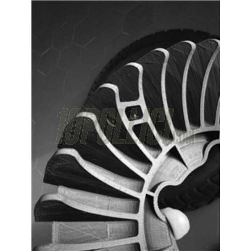 Copricerchio AF Parts AEROWHEEL per cerchio 10", per Vespa Classica e LML - nero, in plastica ABS