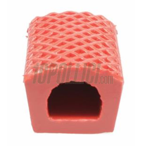 Brake Pedal Rubber for Vespa Super, GT, GTR, TS, GS, GL, Sprint, 160 GS, 180 SS, Rally - rosso