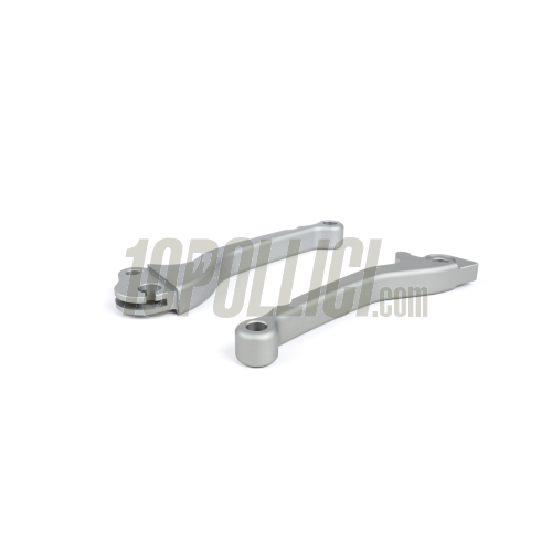 Lever Set brake and clutch BGM PRO CNC for brake disc PX (2004-) - matt silver - Heng Tong - pair