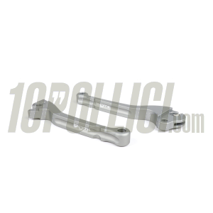Lever Set brake and clutch BGM PRO CNC for brake disc PX (2004-) - matt silver - Heng Tong - pair